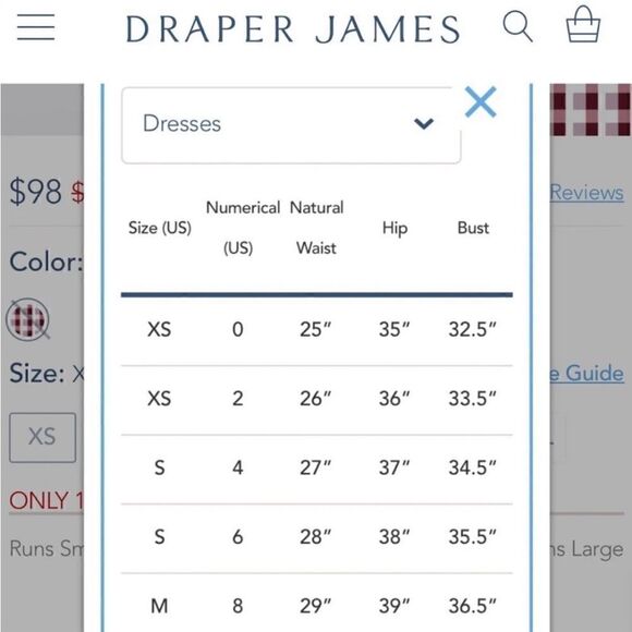 Draper James Gingham Keyhole Midi Dress NWT - Picture 14 of 15